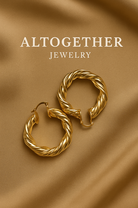 Classic Gold Hoop Earrings – “Eterna”