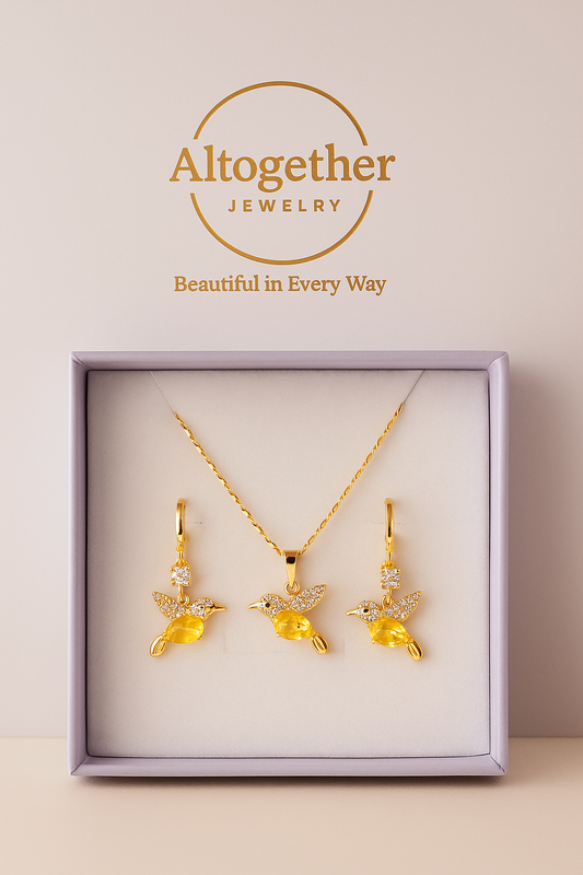 Hummingbird Jewelry Set – Ala Dorada
