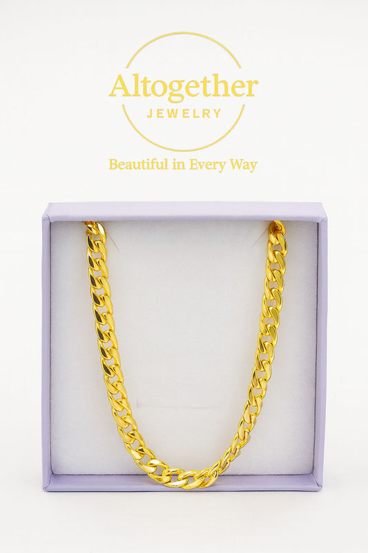 Cadena Dorada Eterna 18 K